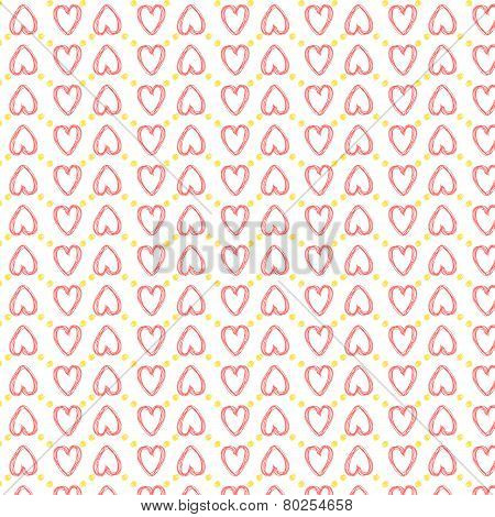 Seamless Heart Pattern Love