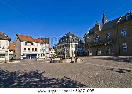BAD SOBERNHEIM, GERMANY - JUNE 3, 2012: beautiful historic medieval market place in Bad Soberan