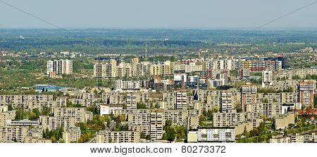 Vilnius City Capital Of Lithuania Aerial View