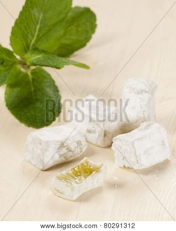 Lukum (turkish Delight) With Mint