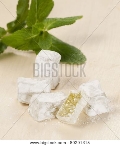 Lukum (turkish Delight) With Mint