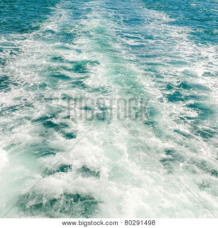 The Wake Of A Boat
