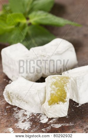 Lukum (turkish Delight) With Mint