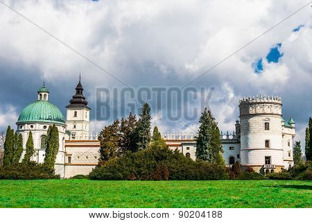 Grand Castle In Poland, Europe.