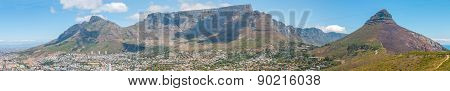 Panoramic View Of Cape Town And Table Mountain