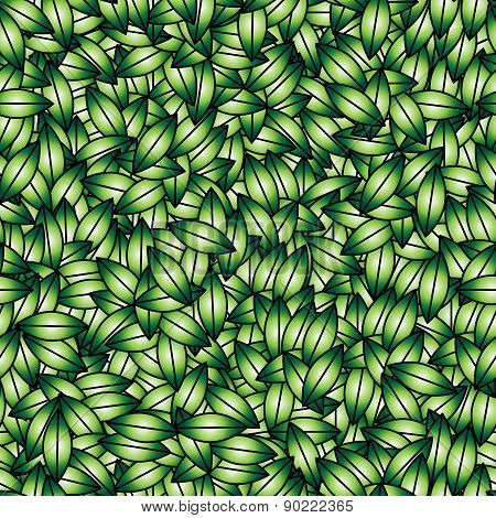green leaves design elements.