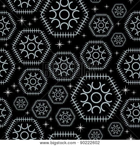 Seamless Black Design Pattern