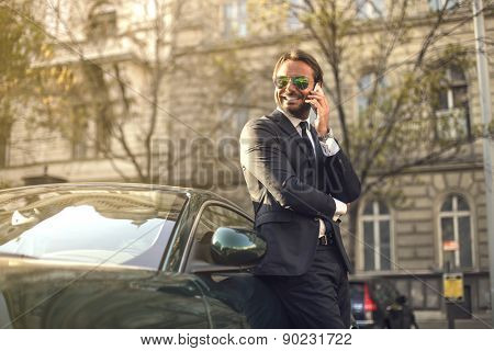 Self-confident businessman
