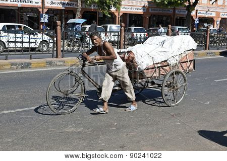 Cycle Rickshaws  In The Streets