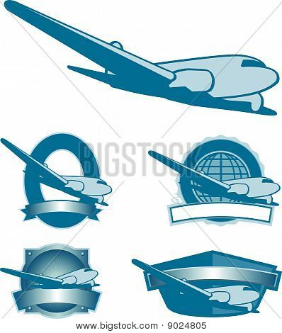 Vintage fly etiketter