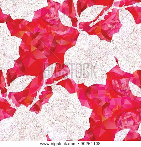 seamless roses ornament