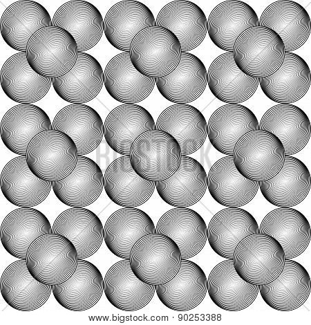 Design Seamless Monochrome Geometric Pattern