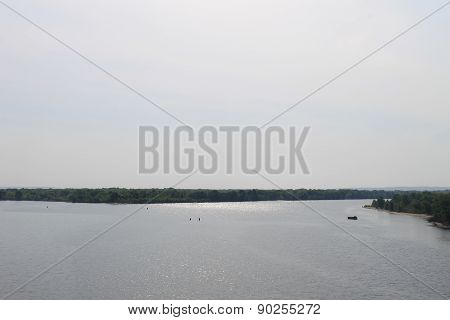 Dnieper river in Ukraine