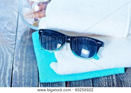 Sun Glasses And Flip Flops