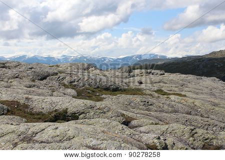 View on the mountains.