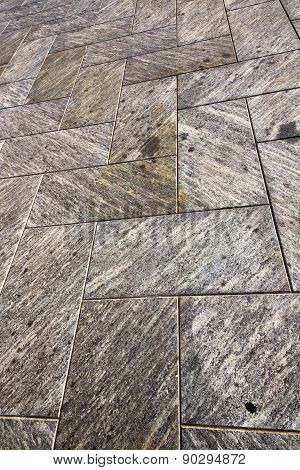Near Mozzate Street Lombardy I    Pavement Of A Curch And Wall Marble