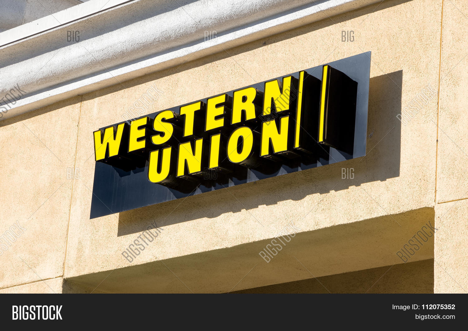 Western Union Sign Image & Photo (Free Trial) Bigstock