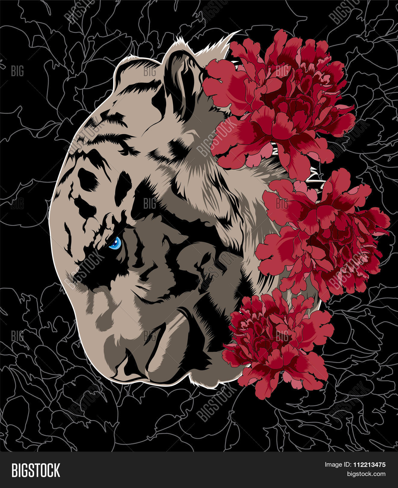 Tiger Flowers. Vector Vector & Photo (Free Trial) | Bigstock