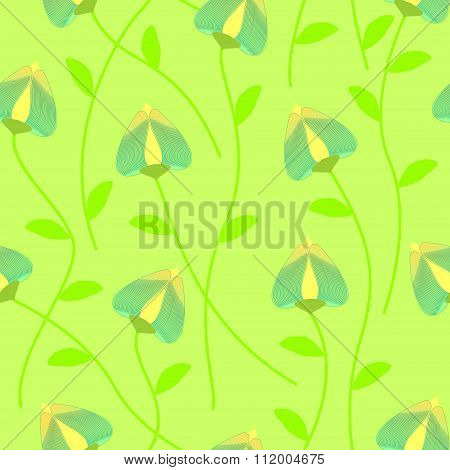 Pattern With Blue Flowers.eps
