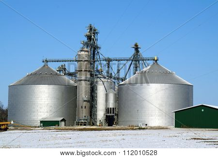Grain Elevators in Winter