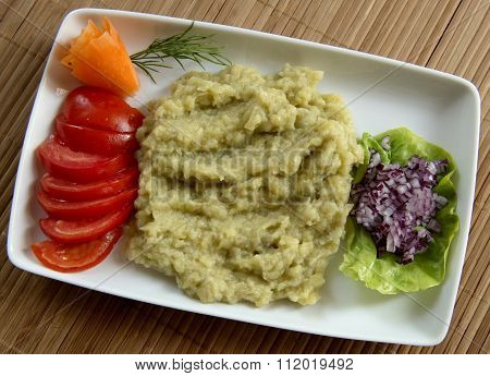 Eggplant salad - Romanian cuisine