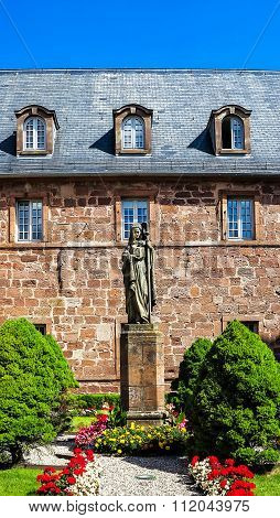 Monastery Sainte Odile patroness of Alsace, France