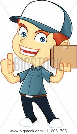 Delivery Man with package