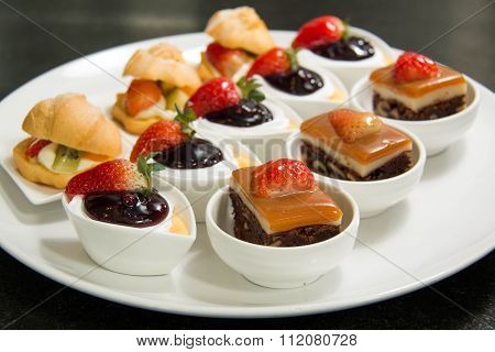 Collection Of Delicious Assorted Mini Dessert