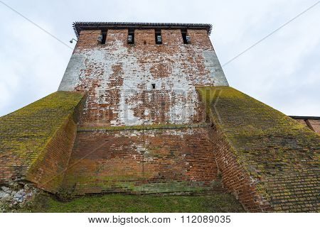 Nizhny Novgorod, Russia - November 11 2015. View of  Kremlin's St. George Tower