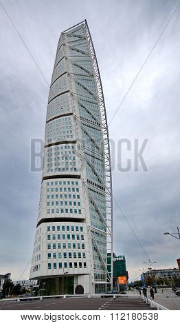 Malmo, Sweden - September 17: Turning Torso Buildong On September 17 , 2015 In Malmo, Sweden. Turnin