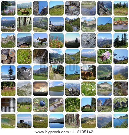 summer mountains, 64 pictures