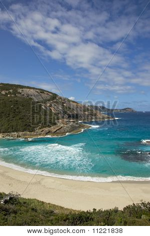 Praia de furos de salmão