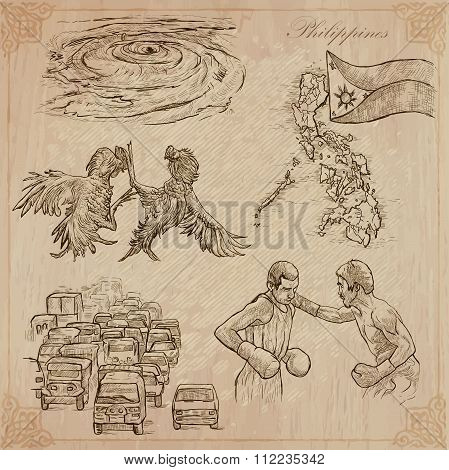Philippines - An Hand Drawn Vector Pack
