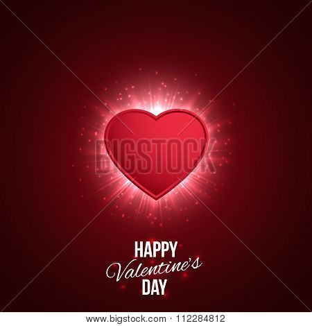 Happy Valentine's Day, bright heart
