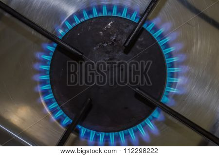A Plate Of The Gas Lit