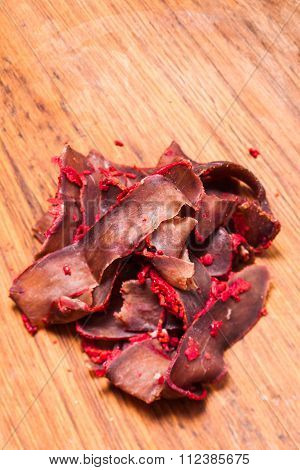 Basturma - pork dried meat