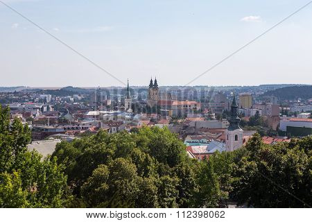 View Of The Nitra City In Slovakia. Nitra Has Population Of About 83.572, It Is The Fourth Largest C