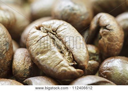 Closed up of Coffee Beans.