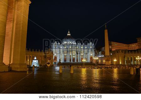 Panorama St. Peter's Square And The Cathedral, Vatican