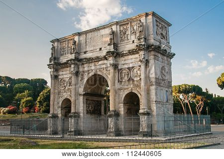 Arch Of Constantine, Rome, Italy, 12 july 2015