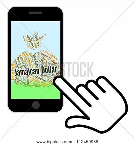 Jamaican Dollar Indicates Currency Exchange And Dollars