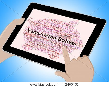 Venezuelan Bolivar Means Currency Exchange And Broker