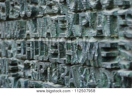 Words from the Bible- Sagrada Familia, Barcelona, Spain.