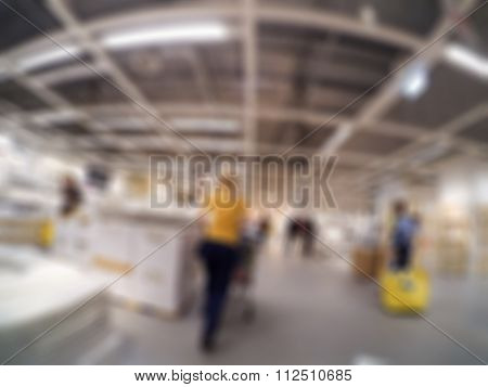 Home-store shopping mall theme blur background