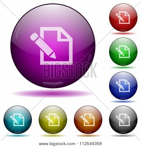 Edit Glass Sphere Buttons