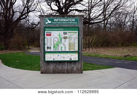 Hammel Woods Informational Sign