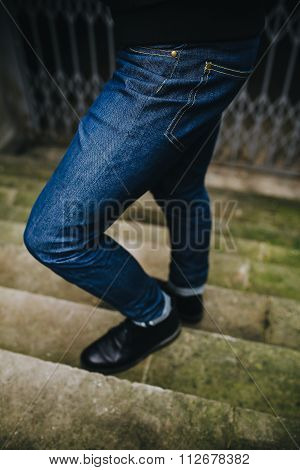 Confident man posing