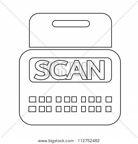 Scan Stock Icon Symbol Illustration Design