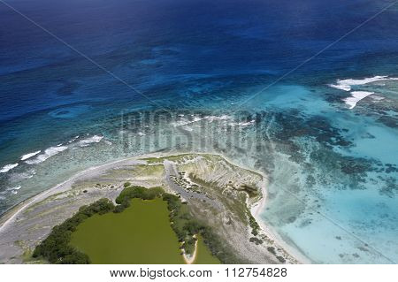 South America Venezuela Los Roques Air View