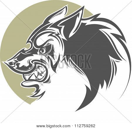 Evil wolf patterned